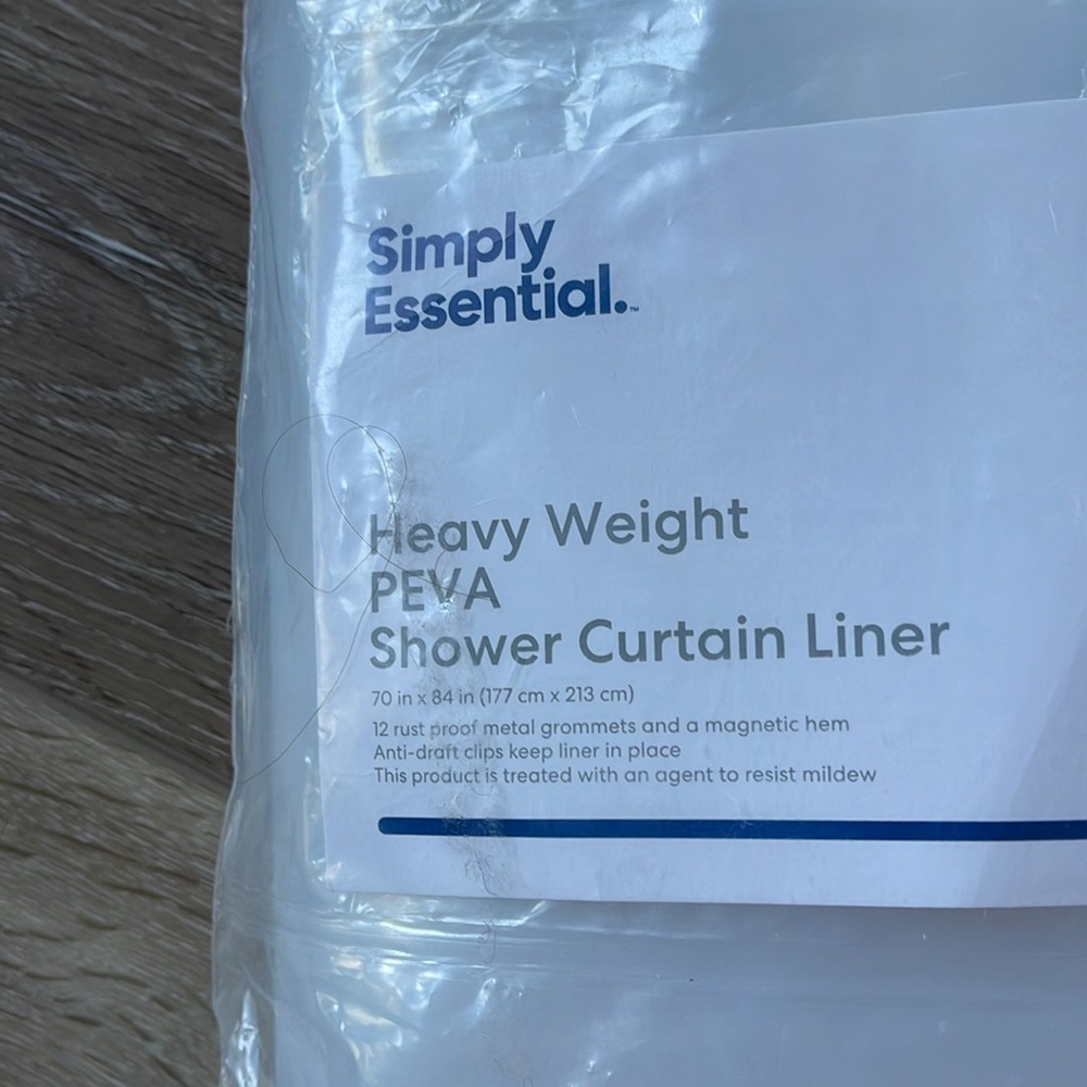 Heavy Weight PEVA Shower Curtain Long